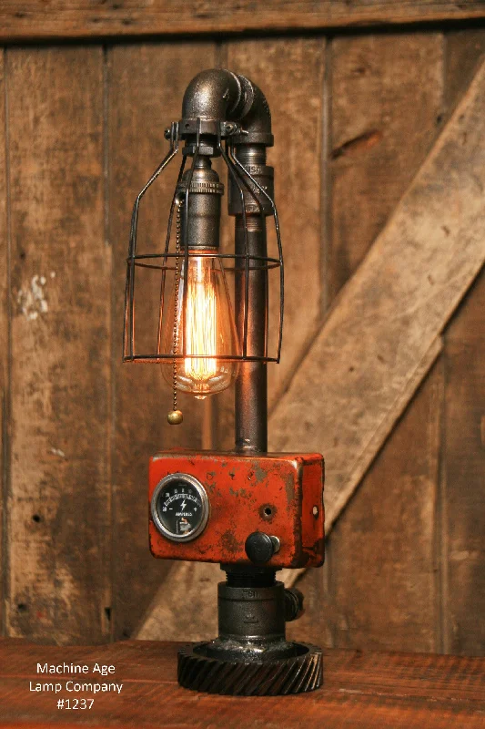 Industrial Exit Sign Lighting for Quick EvacuationSteampunk Industrial Lamp / Tractor / Farm / Allis Chalmers / #1237