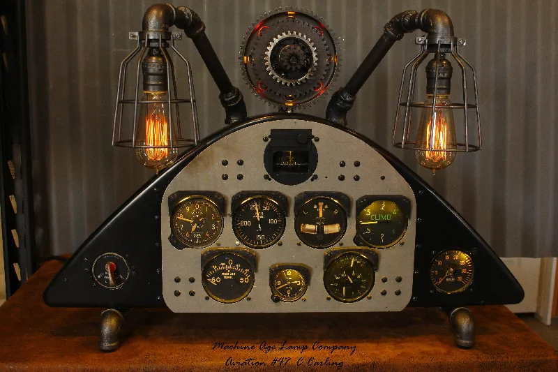 Industrial Lighting for Textile MillsAviation Antique Stearman Boeing PT-13 / N2S-5 / Instrument Control Panel Display Lamp #cc47 sold