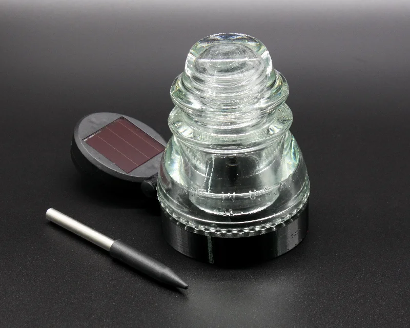 High - Bay LED Industrial Lighting for WarehousesMulticolor Outdoor Solar Lamp Base for "Hemingray-40, -42 and -45, Glass Insulators, Stake Light, Landscape Light, Industrial Lighting, Cyberpunk Lamp