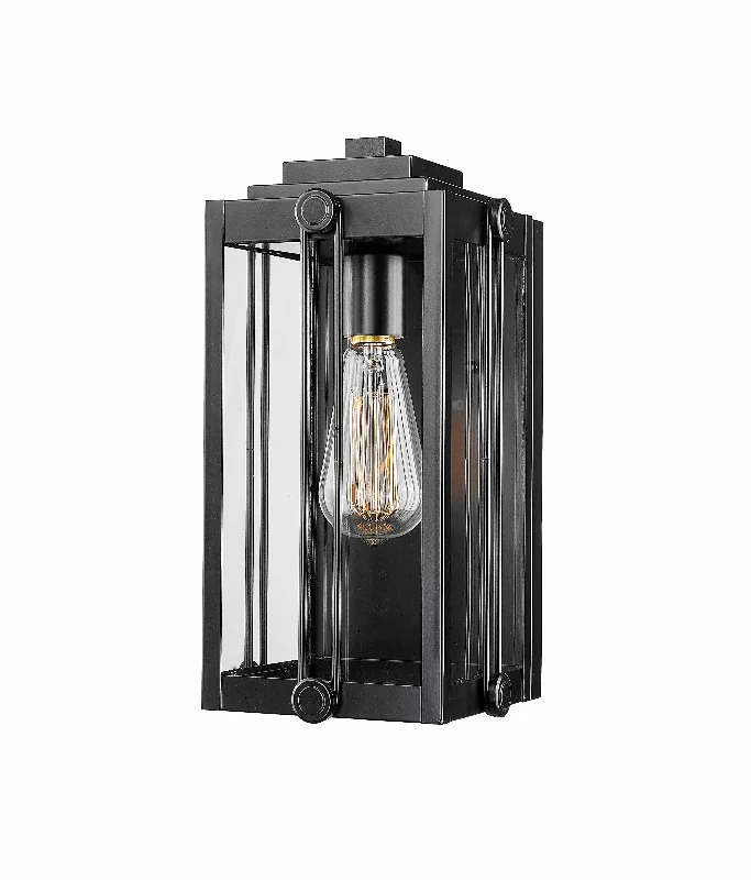 Color - Tunable Industrial Lighting for Special ApplicationsOakland Outdoor Wall Sconce - Powder Coated Black - Clear Glass - 6.87in. Extension - E26 Medium Base