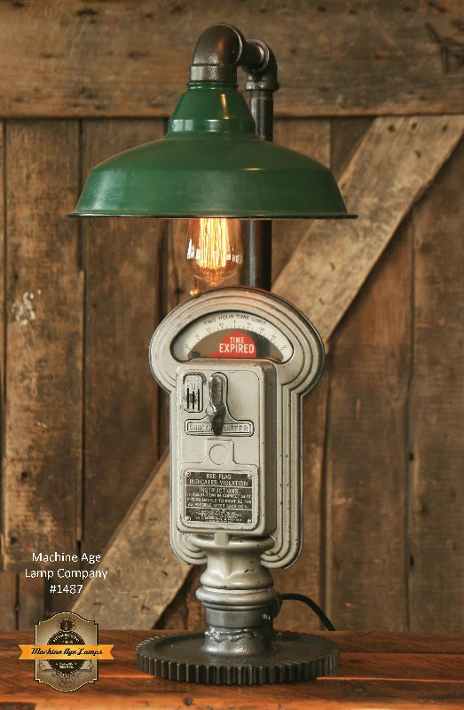 Industrial Lighting for Chemical PlantsSteampunk Industrial / Parking Meter / Shade / / Lamp #1487