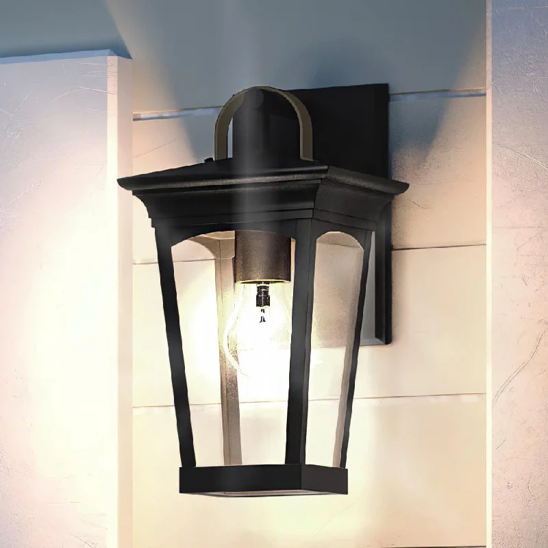 Color - Tunable Industrial Lighting for Special ApplicationsUHP1262 Cosmopolitan Outdoor Wall Light, 14.25"H x 7.5"W, Midnight Black Finish, Asheville Collection Color - Tunable Industrial Lighting for Special ApplicationsUHP1262 Cosmopolitan Outdoor Wall Light, 14.25"H x 7.5"W, Midnight Black Finish, Asheville Collection