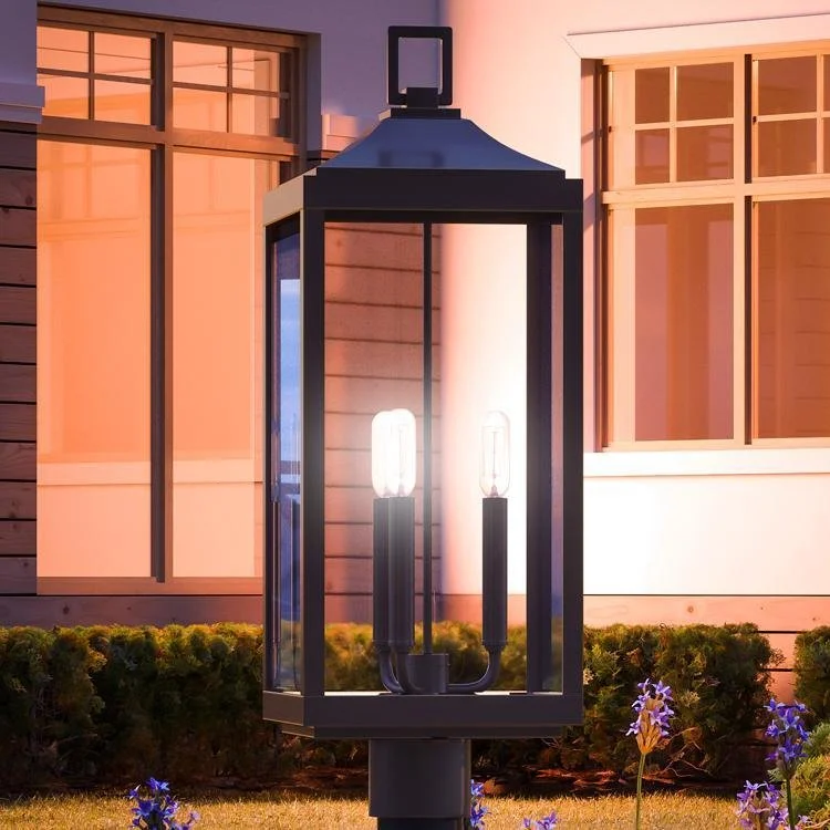 High - Bay LED Industrial Lighting for WarehousesUHP1190 Colonial Outdoor Post / Pier Light, 26-7/8" x 9-1/2", Olde Bronze Finish, Calderdale Collection High - Bay LED Industrial Lighting for WarehousesUHP1190 Colonial Outdoor Post / Pier Light, 26-7/8" x 9-1/2", Olde Bronze Finish, Calderdale Collection