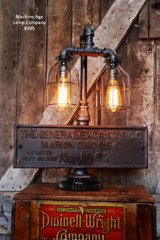 Industrial Emergency Lighting for Safety in FactoriesSteampunk Industrial Lamp, Steam Antique Builder Plate #395 - SOLD Industrial Emergency Lighting for Safety in FactoriesSteampunk Industrial Lamp, Steam Antique Builder Plate #395 - SOLD