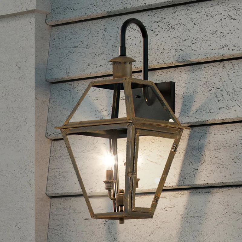 Adjustable Industrial Lighting for Flexible IlluminationUQL1377 Historic Outdoor Wall Light, 22.5"H x 10.5"W, Bygone Bronze Finish, Paris Collection