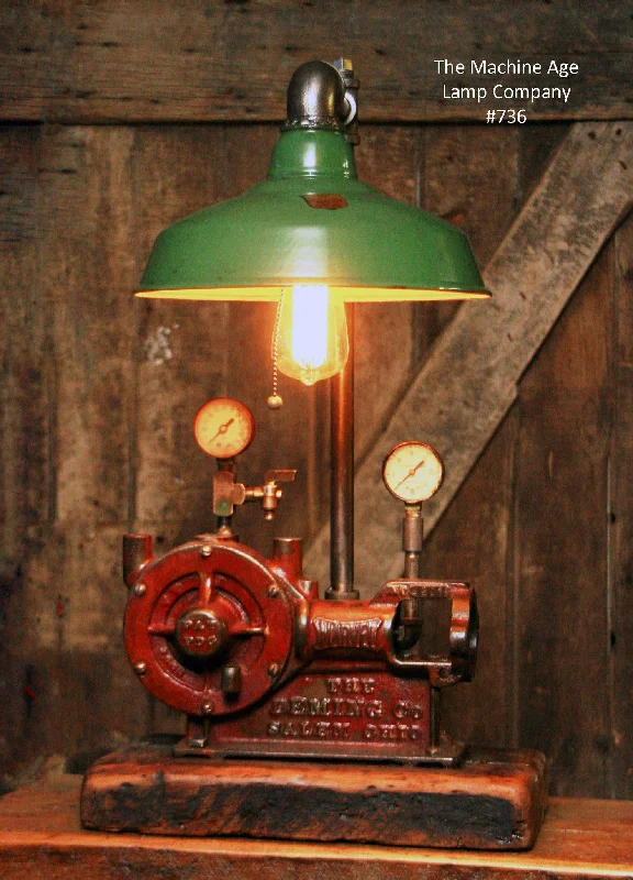 Industrial Lighting for Electronics ManufacturingSteampunk, Industrial, Antique Farm Well Pump Lamp #736 - Sold Industrial Lighting for Electronics ManufacturingSteampunk, Industrial, Antique Farm Well Pump Lamp #736 - Sold