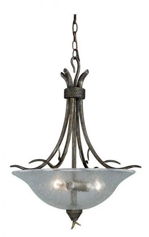Vaxcel Lighting P0064 AP Monterey Collection Three Light Pendant Chandelier in Autumn Patina Finish Vaxcel Lighting P0064 AP Monterey Collection Three Light Pendant Chandelier in Autumn Patina Finish