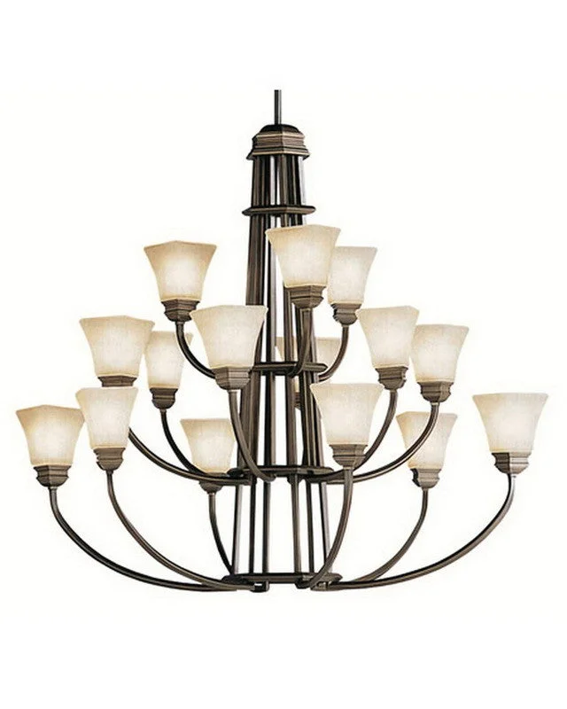 Kichler Lighting 1667 OLZ Fifteen Light Chandelier in Oiled Bronze Finish