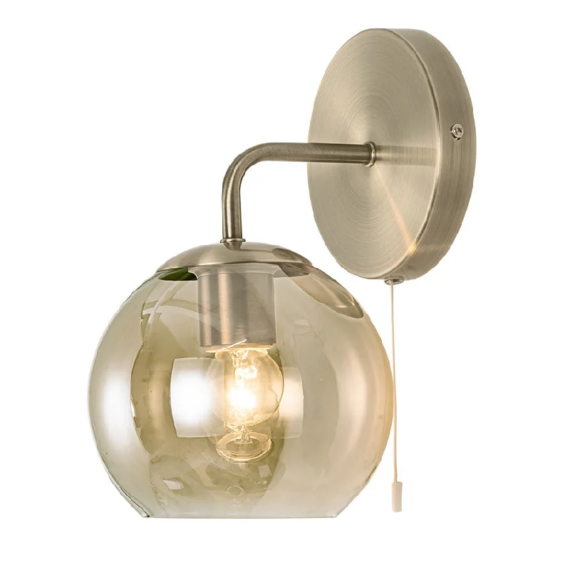 victorian style wall lamps with intricate metalwork for traditional entrywaysSula 1Lt Wall Light - Polished Nickel / Antique Brass