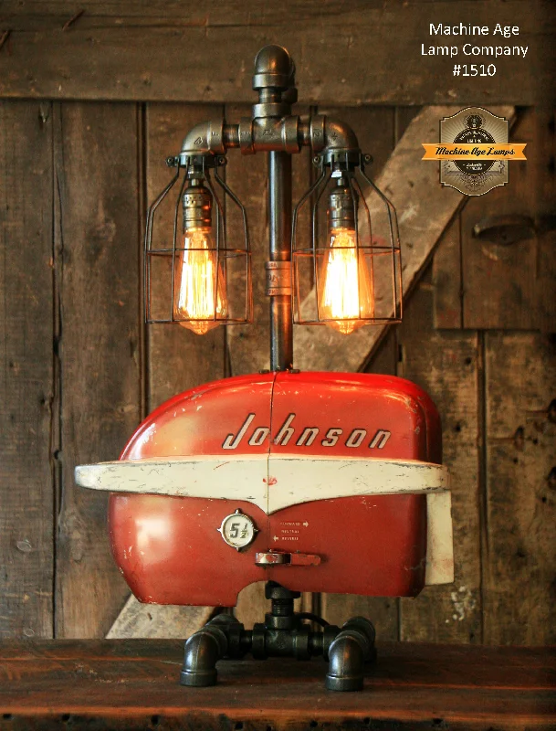 Corrosion - Resistant Industrial Lighting for Coastal FactoriesSteampunk Industrial / Boat Motor / Nautical / Marine / Cabin / Lamp #1510 -SOLD Corrosion - Resistant Industrial Lighting for Coastal FactoriesSteampunk Industrial / Boat Motor / Nautical / Marine / Cabin / Lamp #1510 -SOLD
