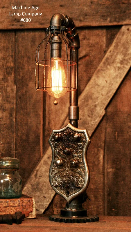 Waterproof Industrial Lighting for Wet AreasSteampunk Antique, Peninsular Stove Company, Light Lamp #680 - SOLD