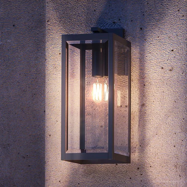 Industrial Emergency Lighting for Safety in FactoriesUQL1332 Farmhouse Outdoor Wall Light, 20"H x 7"W, Black Finish, Quincy Collection Industrial Emergency Lighting for Safety in FactoriesUQL1332 Farmhouse Outdoor Wall Light, 20"H x 7"W, Black Finish, Quincy Collection