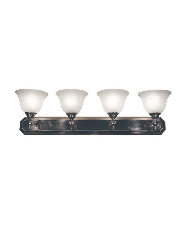 Z-Lite Lighting 901-4V-BN Clayton Collection Four Light Bath Vanity Wall Mount in Brushed Nickel Finish Z-Lite Lighting 901-4V-BN Clayton Collection Four Light Bath Vanity Wall Mount in Brushed Nickel Finish