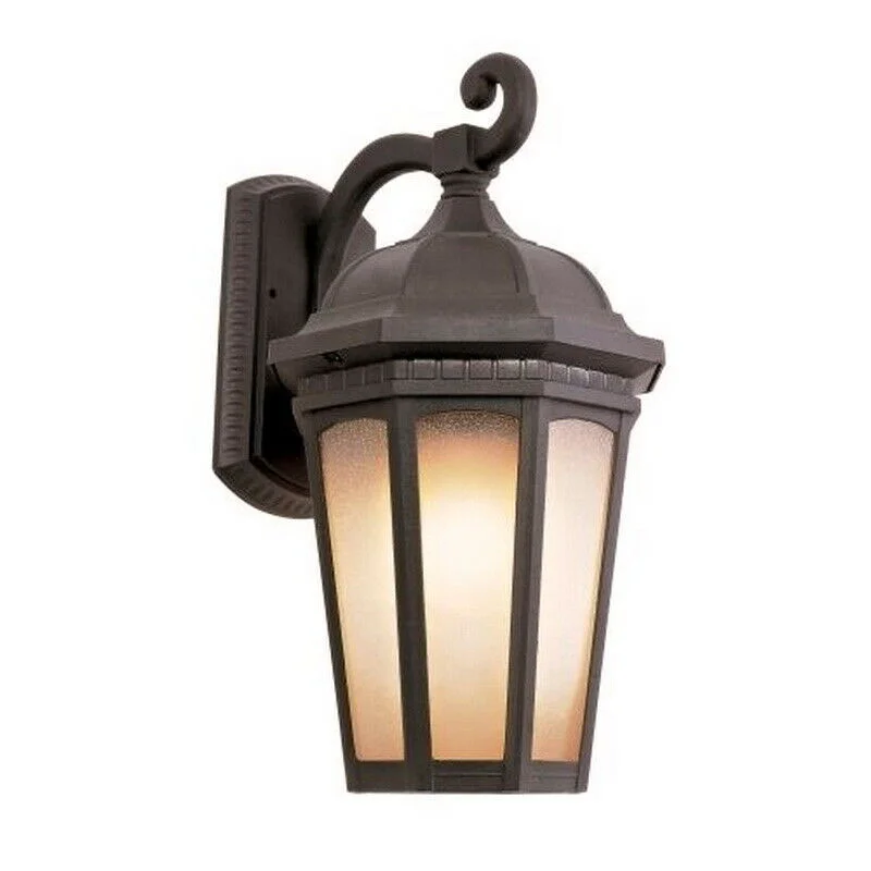 Trans Globe Lighting PL-440150RT-LED One Light Outdoor Wall Mount Lantern in Bronze Rust Finish Trans Globe Lighting PL-440150RT-LED One Light Outdoor Wall Mount Lantern in Bronze Rust Finish