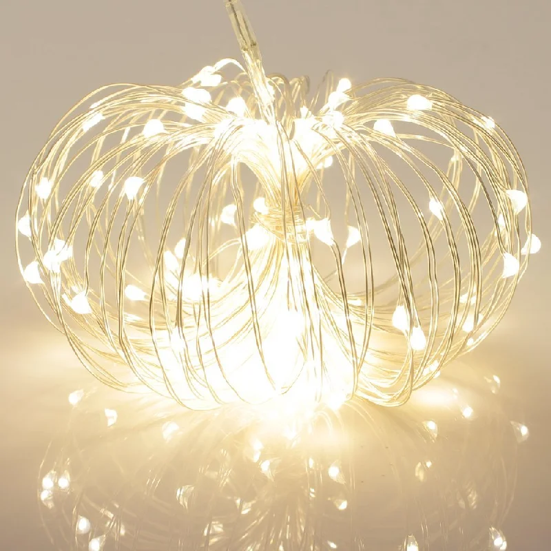 String Lights for Nursery Room DecorKooPower Battery-powered 11m/36ft 100-LED Micro Fairy Lights with Remote and Timer
