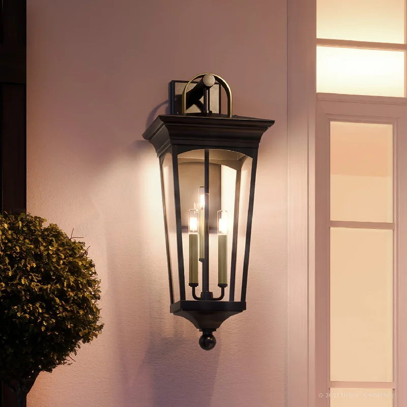Industrial Lighting for Food Processing FactoriesUHP1264 Cosmopolitan Outdoor Wall Light, 28"H x 11"W, Midnight Black Finish, Asheville Collection Industrial Lighting for Food Processing FactoriesUHP1264 Cosmopolitan Outdoor Wall Light, 28"H x 11"W, Midnight Black Finish, Asheville Collection