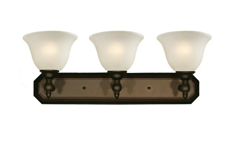 Z-Lite Lighting 904-3V Clayton Collection Three Light Bath Vanity Wall Mount in Bronze Finish Z-Lite Lighting 904-3V Clayton Collection Three Light Bath Vanity Wall Mount in Bronze Finish