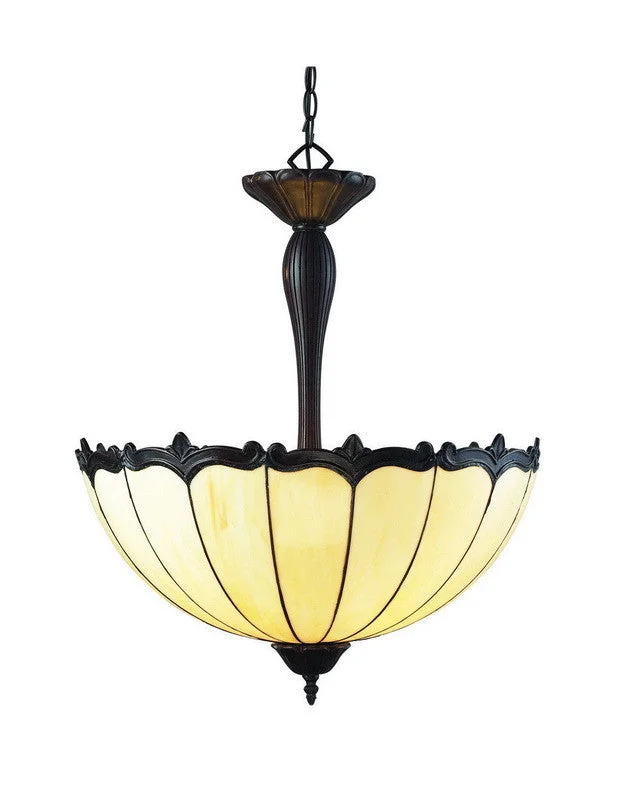 Z-Lite Lighting Z22-39P Three Light Pendant Chandelier in Chestnut Bronze Finish