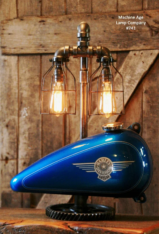 Industrial Lighting with High CRI (Color Rendering Index) for True Color PerceptionSteampunk Industrial Lamp, Harley Davidson Motorcycle Gas Tank #741 - SOLD Industrial Lighting with High CRI (Color Rendering Index) for True Color PerceptionSteampunk Industrial Lamp, Harley Davidson Motorcycle Gas Tank #741 - SOLD