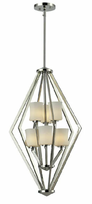 Z-Lite Lighting 608-6-CH Elite Collection Six Light Hanging Pendant Chandelier in Polished Chrome Finish Z-Lite Lighting 608-6-CH Elite Collection Six Light Hanging Pendant Chandelier in Polished Chrome Finish