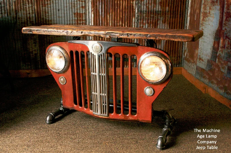 Industrial Lighting for Pharmaceutical ManufacturingIndustrial Antique Jeep CJ Military Willys Grille Table or lamp Stand - #746 - SOLD Industrial Lighting for Pharmaceutical ManufacturingIndustrial Antique Jeep CJ Military Willys Grille Table or lamp Stand - #746 - SOLD