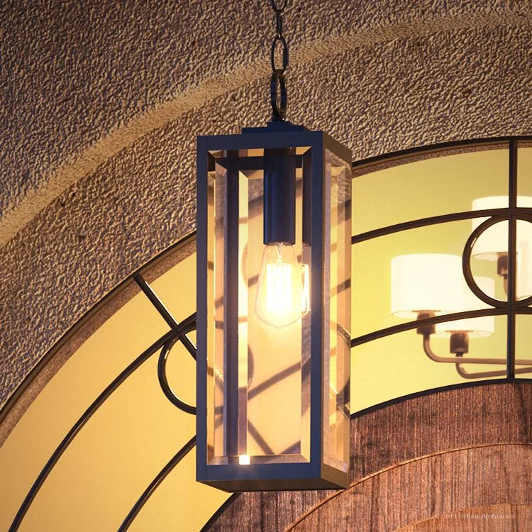 Industrial Lighting for Chemical PlantsUQL1334 Farmhouse Outdoor Pendant Light, 20.75"H x 7"W, Black Finish, Quincy Collection Industrial Lighting for Chemical PlantsUQL1334 Farmhouse Outdoor Pendant Light, 20.75"H x 7"W, Black Finish, Quincy Collection