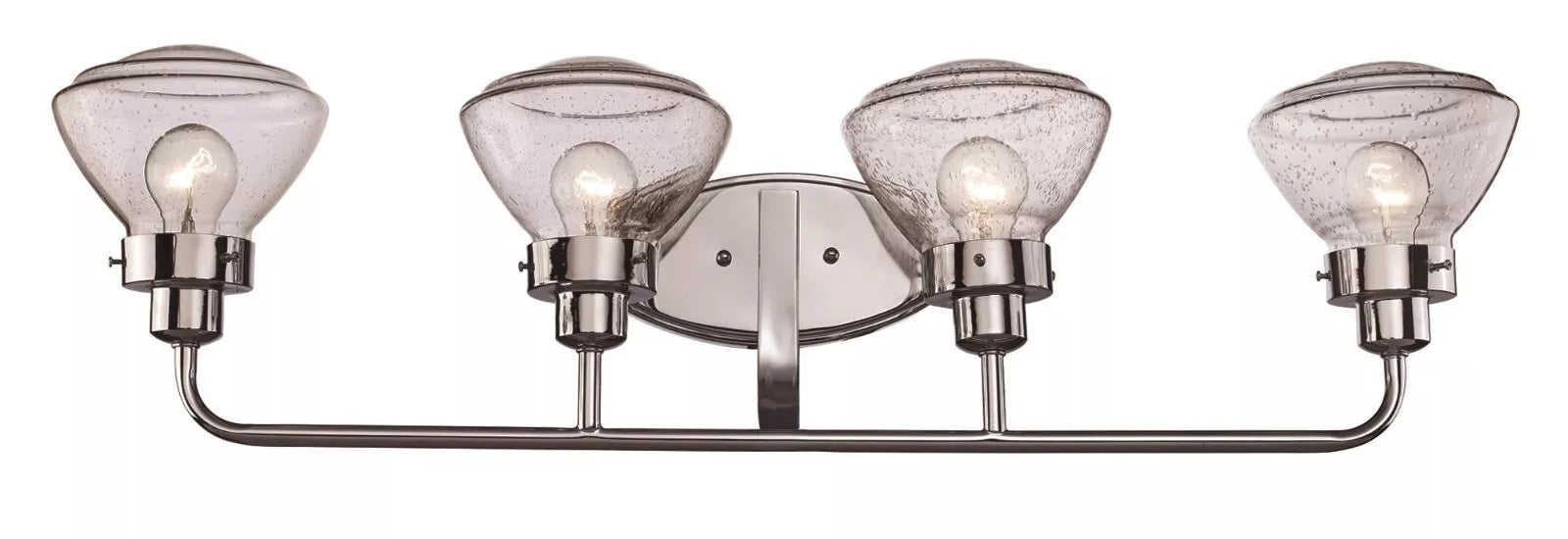 Trans Globe Lighting 71624 PC Colorado Collection Four Light Bath Vanity Wall Mount in Polished Chrome Finish Trans Globe Lighting 71624 PC Colorado Collection Four Light Bath Vanity Wall Mount in Polished Chrome Finish