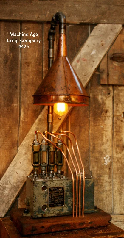 Industrial Task Lighting for Precision WorkstationsSteampunk, Industrial Lamp, Antique Hit/Miss Engine Oilier, Steam Lamp #425 - SOLD Industrial Task Lighting for Precision WorkstationsSteampunk, Industrial Lamp, Antique Hit/Miss Engine Oilier, Steam Lamp #425 - SOLD