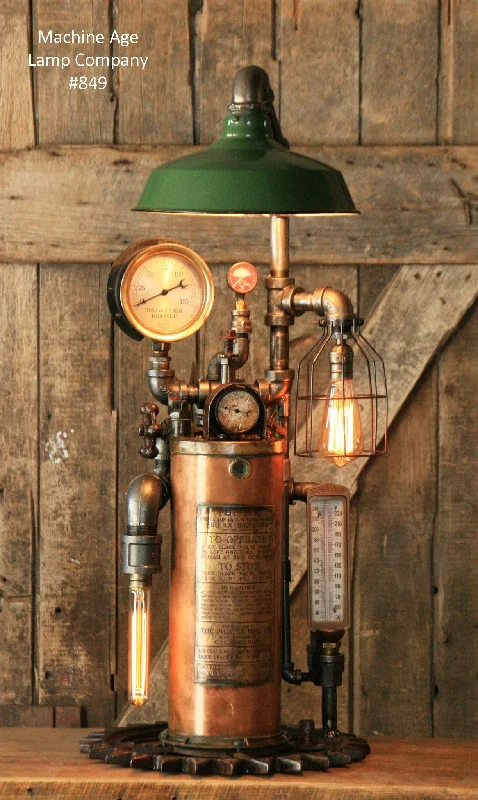 Color - Tunable Industrial Lighting for Special ApplicationsSteampunk Industrial, Fire Extinguisher Lamp - #849