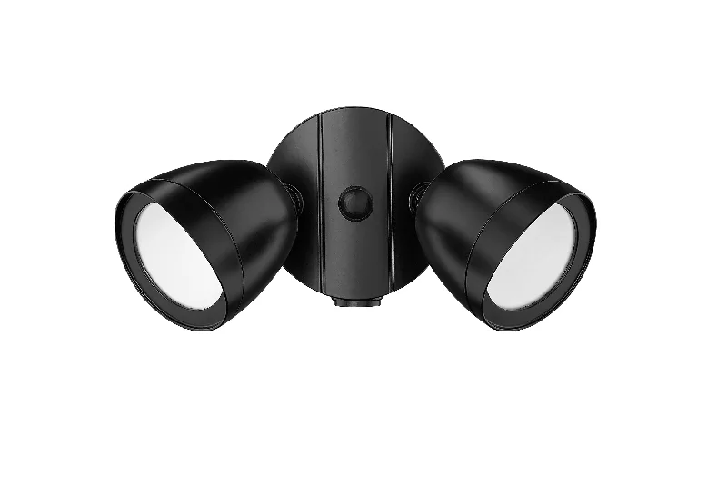 Dust - Resistant Industrial Lighting for Dirty Workspaces20W Outdoor Dual-Head LED Flood Light - Powder Coated Black - 1,400 Lm - 5.4in Extension - 3000K Warm White Dust - Resistant Industrial Lighting for Dirty Workspaces20W Outdoor Dual-Head LED Flood Light - Powder Coated Black - 1,400 Lm - 5.4in Extension - 3000K Warm White
