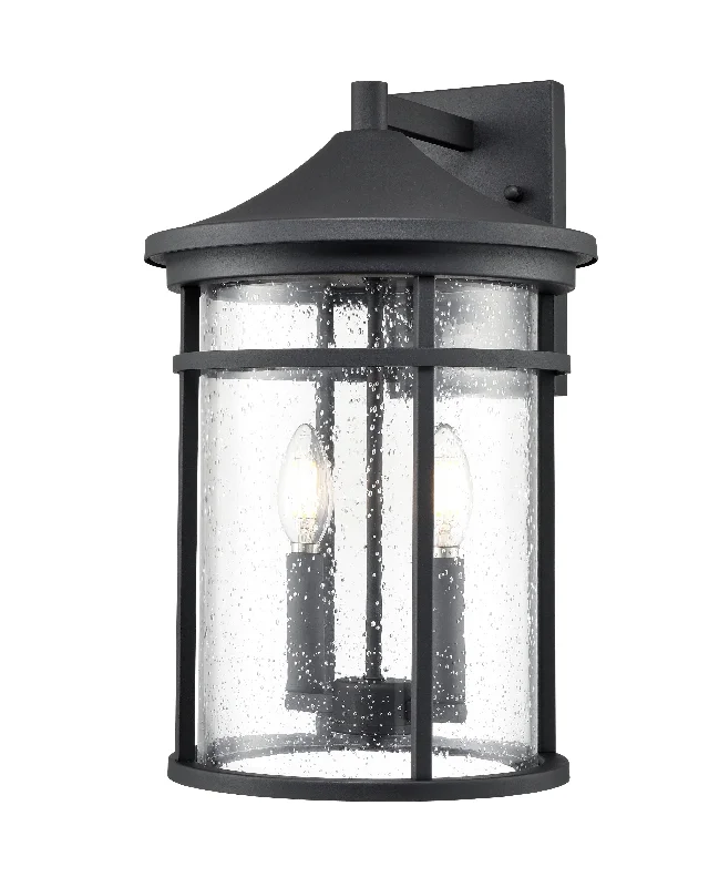 Industrial Lighting for Pharmaceutical ManufacturingNamath Outdoor Wall Sconce - Textured Black - Clear Seeded Glass - 11.25in. Extension - E26 Candelabra Base Industrial Lighting for Pharmaceutical ManufacturingNamath Outdoor Wall Sconce - Textured Black - Clear Seeded Glass - 11.25in. Extension - E26 Candelabra Base