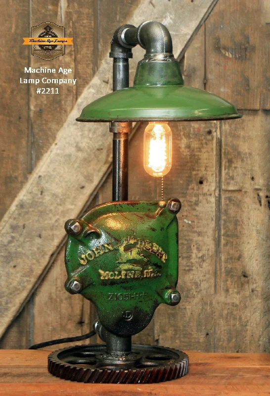 Industrial Area Lighting for Large Open SpacesSteampunk Industrial / John Deere Gear Case Cover / Gear / Lamp #2211