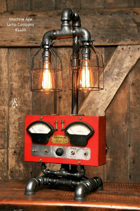 Industrial Lighting for Food Processing FactoriesSteampunk Industrial Lamp / Electrical Meter / Chicago  / #1235 - SOLD