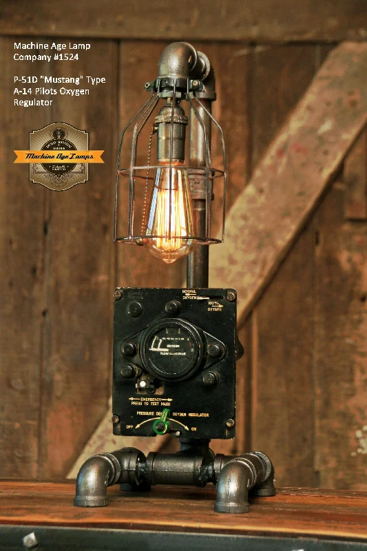 Industrial Area Lighting for Large Open SpacesSteampunk Industrial / P-51D "Mustang / Aviation / Airplane Instrument Panel / Lamp #1524