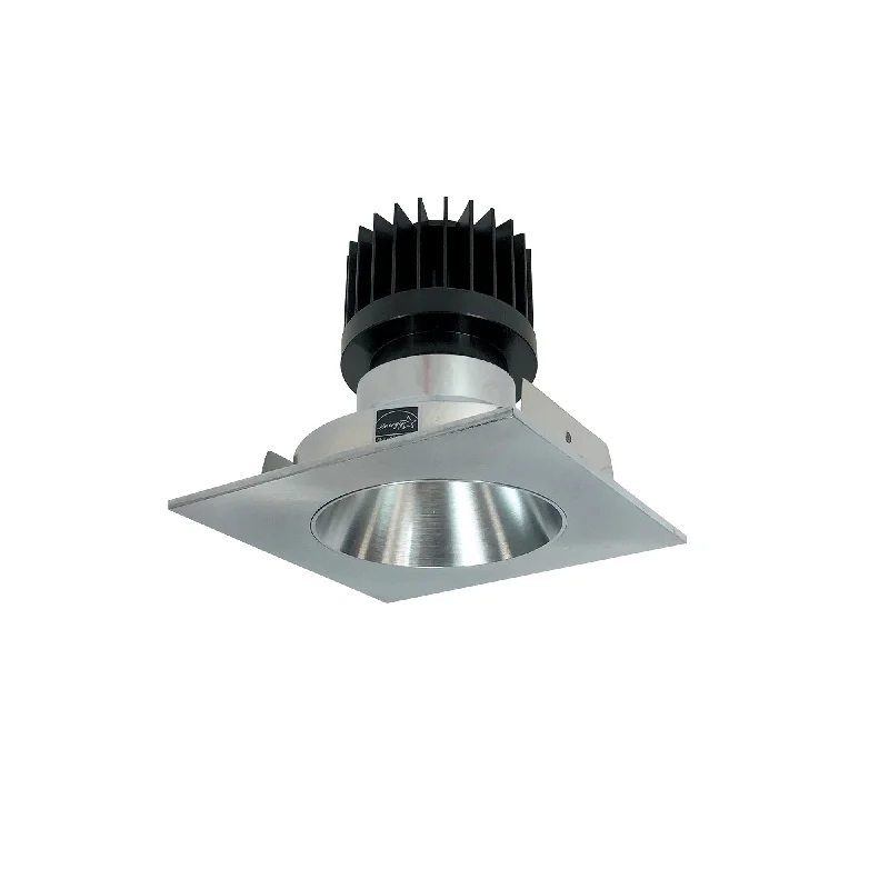 String Lights for Seasonal Decorations (Spring, Fall, etc.)Nora Lighting NIO-4SNDC27XNN/HL 4" Iolite LED Square Reflector With Round Aperture, 1500lm/2000lm/2500lm (varies by housing), 2700K - Natural Metal Reflector / Natural Metal Flange