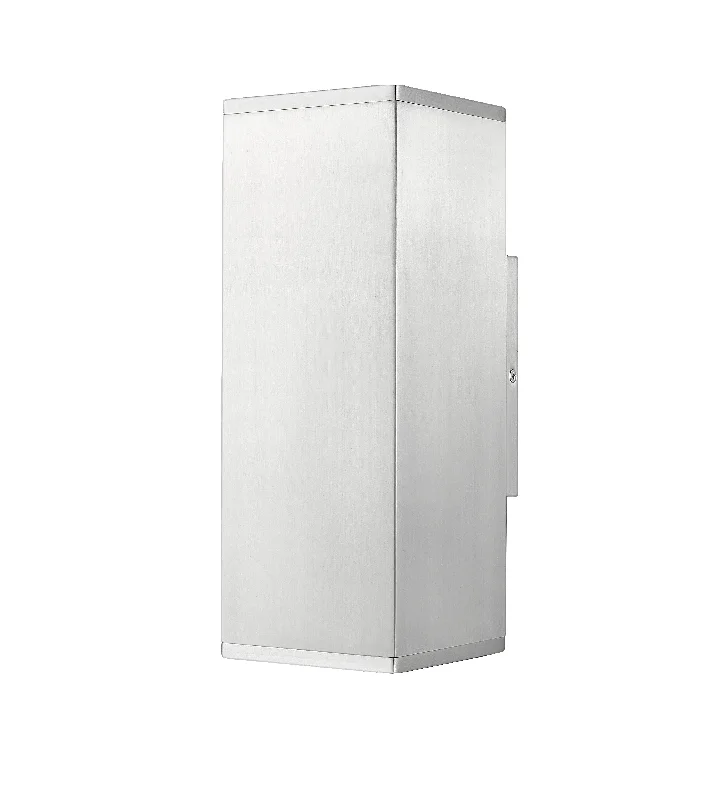 Industrial Lighting with High CRI (Color Rendering Index) for True Color PerceptionVegas Outdoor Wall Sconce - Aluminum - Frosted Glass - 12.75in. Height - E26 Medium Base