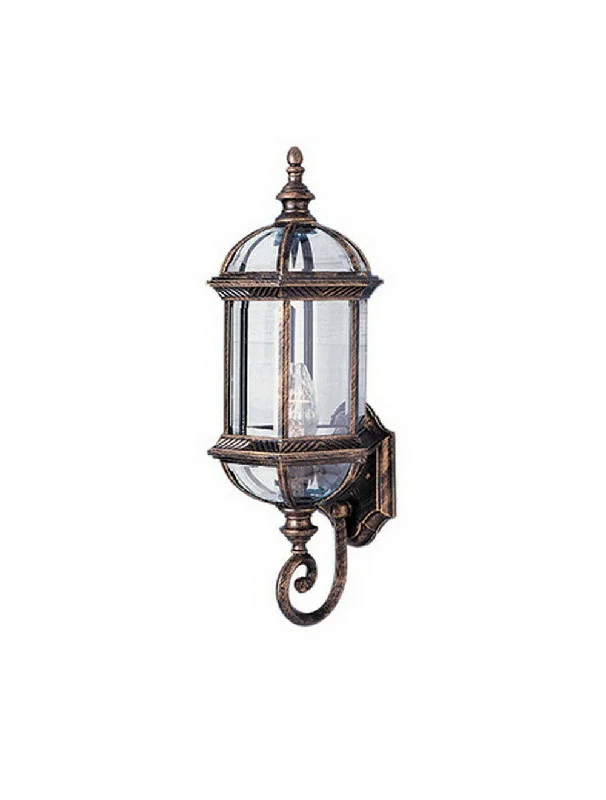 Trans Globe Lighting 4180 BG One Light Outdoor Wall Mount Lantern in Black Gold Finish Trans Globe Lighting 4180 BG One Light Outdoor Wall Mount Lantern in Black Gold Finish