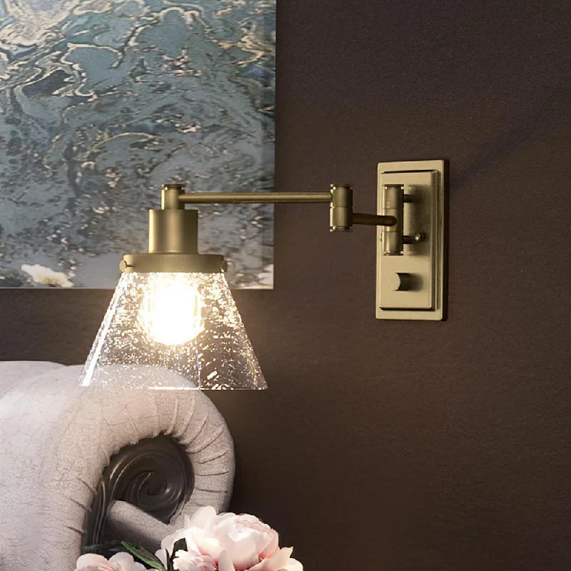 High - Bay LED Industrial Lighting for WarehousesUHP3302 Traditional Wall Light, 9.625"H x 8"W, Olde Brass Finish, Pawtucket Collection