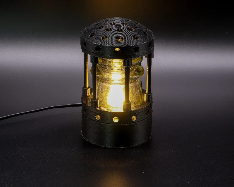 Industrial Emergency Lighting for Safety in FactoriesHemingray Insulator Lamp, Industrial Lighting, Man Cave Deco, Neo Victorian Lamp design, Cyberpunk Lamp