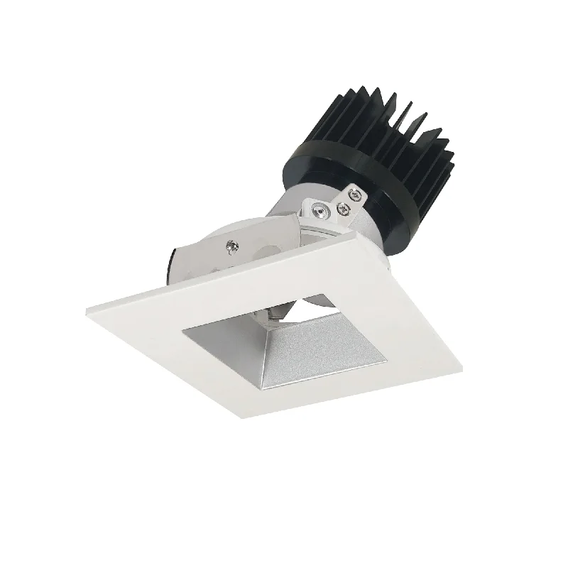 String Lights with Edison Bulbs for Rustic AmbianceNora Lighting NIO-4SDSQ50XHZMPW/HL 4" Iolite LED Square Adjustable Reflector With Square Aperture, 1500lm/2000lm (varies by housing), 5000K - Haze Reflector / Matte Powder White Flange
