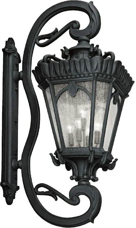 Kichler Lighting 9362BKT Tournai Collection LARGE Five Light Exterior Wall Lantern in Textured Black Finish