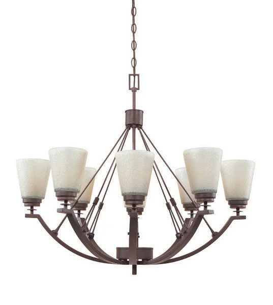 Designers Fountain Lighting 81688 TU Harlow Collection Eight Light Hanging Chandelier in Tuscana Bronze Finish Designers Fountain Lighting 81688 TU Harlow Collection Eight Light Hanging Chandelier in Tuscana Bronze Finish