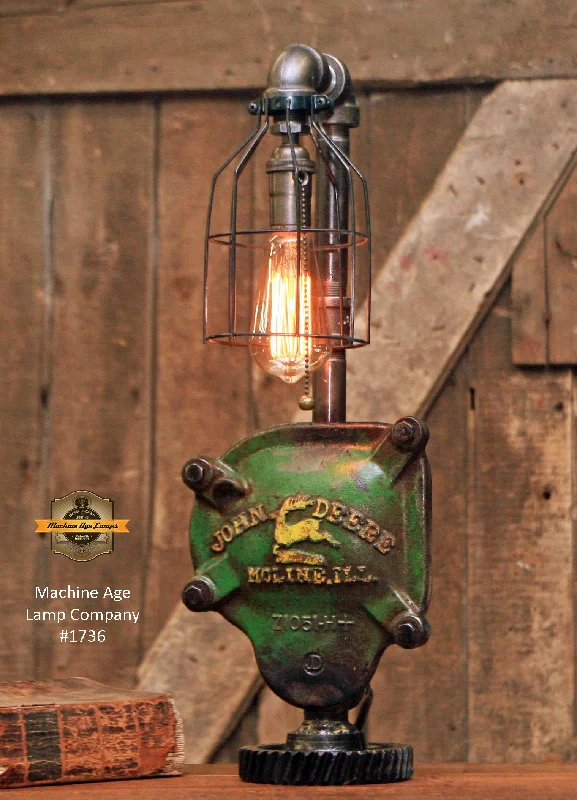 Industrial Lighting for Printing Press FacilitiesSteampunk Industrial / John Deere / Farm / Tractor / Lamp #1736