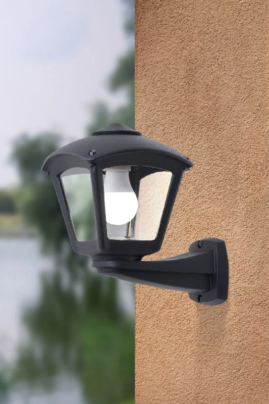 gothic style wall lamps with dark finishes for a mysterious libraryNardo Roby Black/Grey Outdoor Wall Light IP55 gothic style wall lamps with dark finishes for a mysterious libraryNardo Roby Black/Grey Outdoor Wall Light IP55
