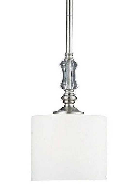 Z-Lite Lighting 2000-MP Avignon Collection One Light Hanging Mini Pendant Chandelier in Brushed Nickel Finish Z-Lite Lighting 2000-MP Avignon Collection One Light Hanging Mini Pendant Chandelier in Brushed Nickel Finish