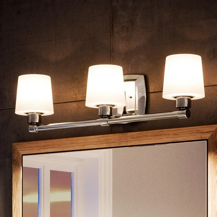 Corrosion - Resistant Industrial Lighting for Coastal FactoriesUHP2872 Luxe Industrial Bathroom Vanity Light, 7-1/4" x 24", Chrome Finish, Northampton Collection Corrosion - Resistant Industrial Lighting for Coastal FactoriesUHP2872 Luxe Industrial Bathroom Vanity Light, 7-1/4" x 24", Chrome Finish, Northampton Collection