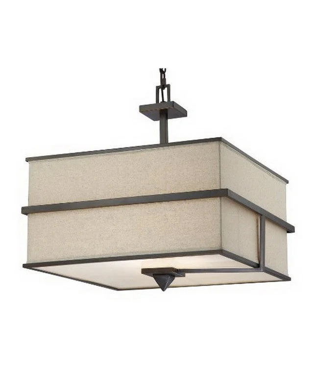 Nuvo Lighting 60-4398 Skyline Collection Four Light Pendant Chandelier in Bali Bronze Finish Nuvo Lighting 60-4398 Skyline Collection Four Light Pendant Chandelier in Bali Bronze Finish