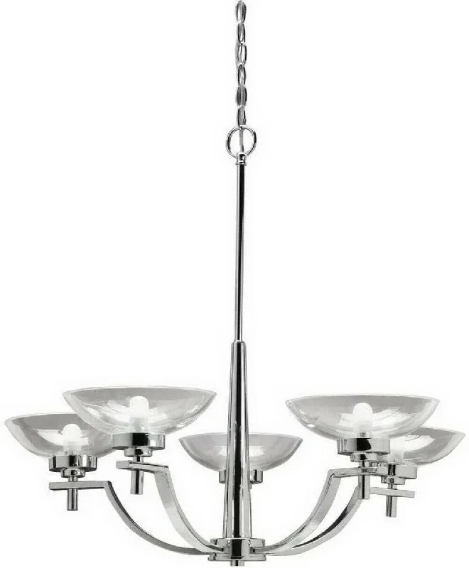 Aztec by Kichler Lighting 34634 Five Light Contemporary Hanging Chandelier in Chrome Finish Aztec by Kichler Lighting 34634 Five Light Contemporary Hanging Chandelier in Chrome Finish