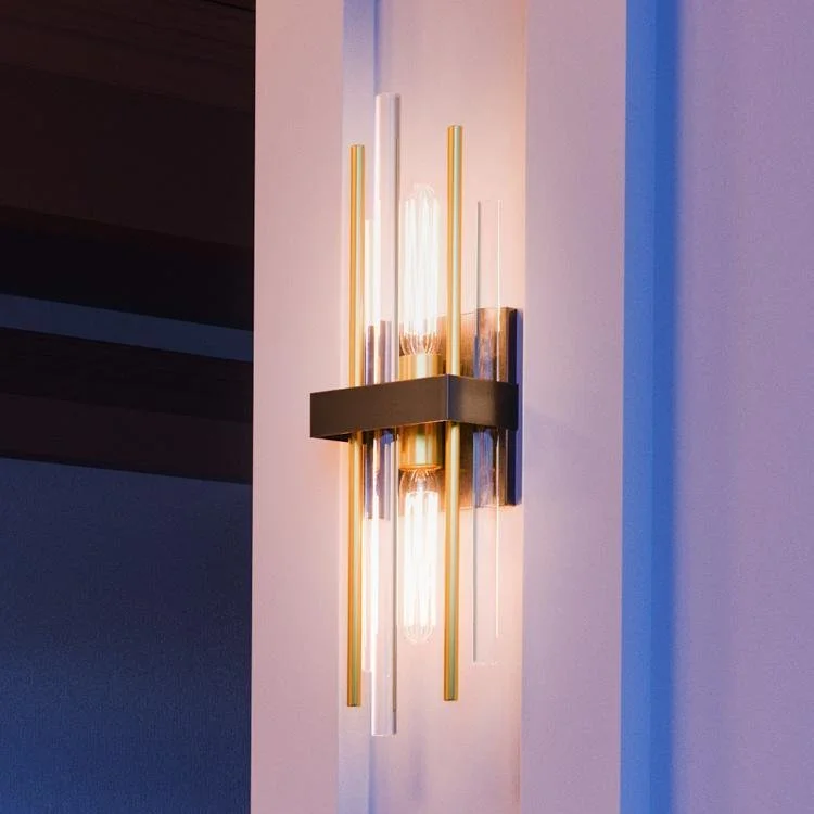 Industrial Lighting for Furniture FactoriesUHP2951 Modern Wall Sconce, 23" x 6-3/8", Midnight Black Finish, Patrai Collection Industrial Lighting for Furniture FactoriesUHP2951 Modern Wall Sconce, 23" x 6-3/8", Midnight Black Finish, Patrai Collection