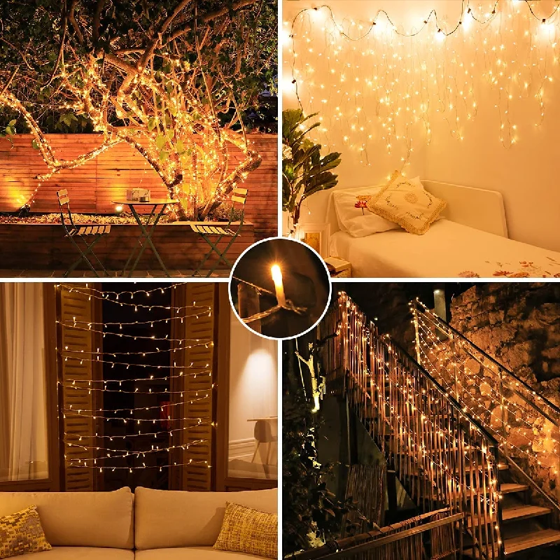 Battery - Operated String Lights for Indoor UseOutdoor Battery Fairy Lights with Remote and Timer, 36ft 100 LED, Warm White Battery - Operated String Lights for Indoor UseOutdoor Battery Fairy Lights with Remote and Timer, 36ft 100 LED, Warm White